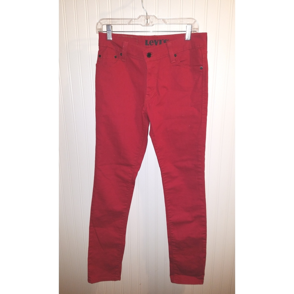 3/20--Red LEVI'S 510 SUPER SKINNY JEAN